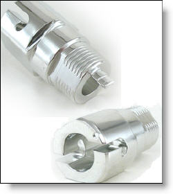 nickel plated 6 axis CNC connector
